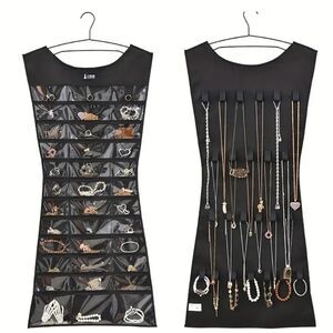 Hanging Jewelry organizer pouch necklace accessory storage space saver